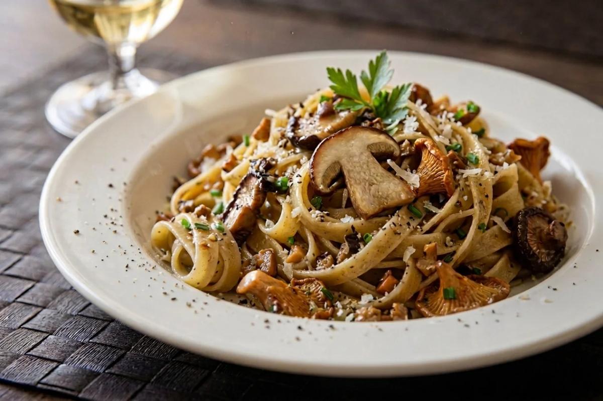 Tagliatelle with Mushroom Sauce: The Aromas of Italian Forests in Plaça Reial